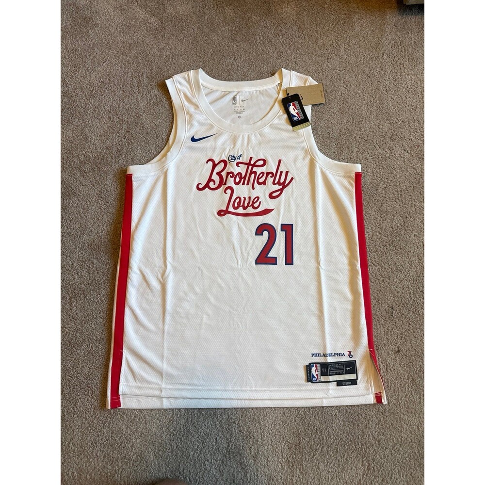 Joel Embiid Philadelphia 76ers City Edition Nike Men’s NWT NBA Jersey Size XL